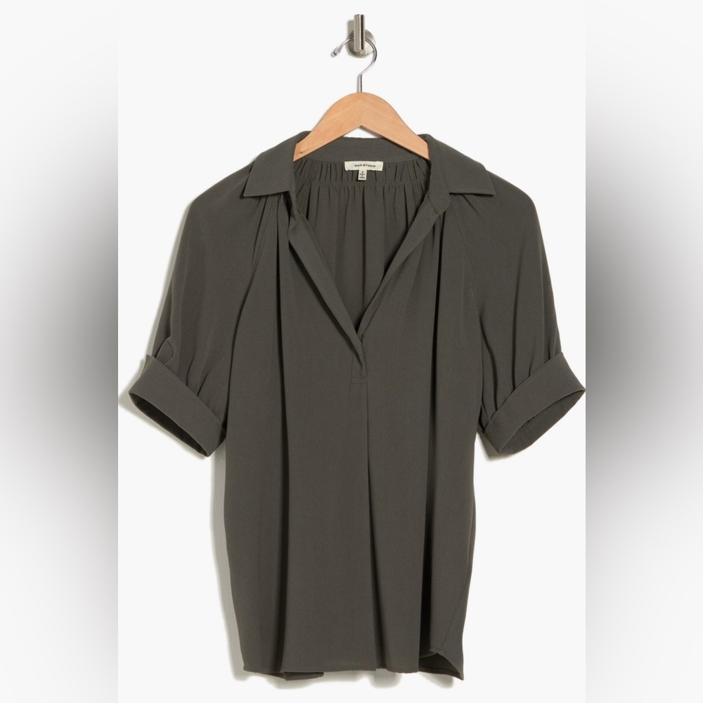 NWT Max Studio Puff Sleeve Blouse, size XL